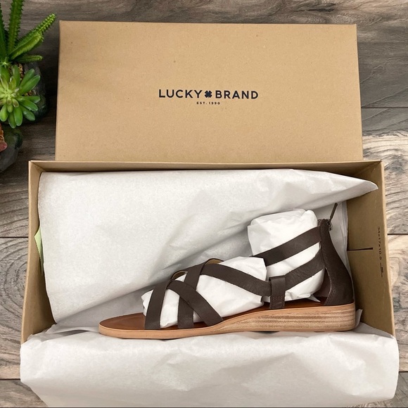 NIB Lucky Brand Hadzy Cage Gladiator Sandal 9M - Picture 11 of 12